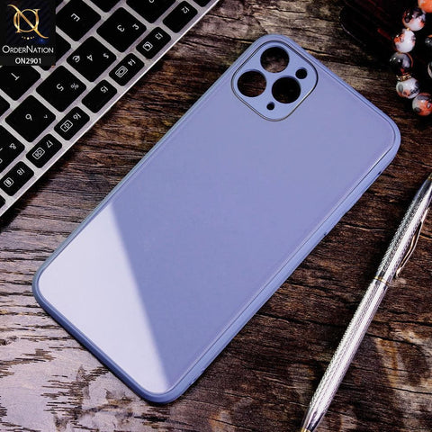 iPhone 11 Pro Max - Light Blue - New Glossy Shine Soft Borders Camera Protection Back Case