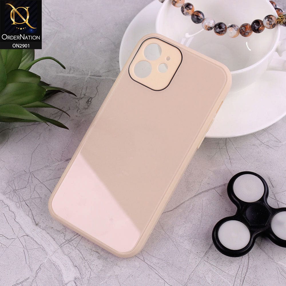 iPhone 12 Cover - Pink - New Glossy Shine Soft Borders Camera Protection Back Case