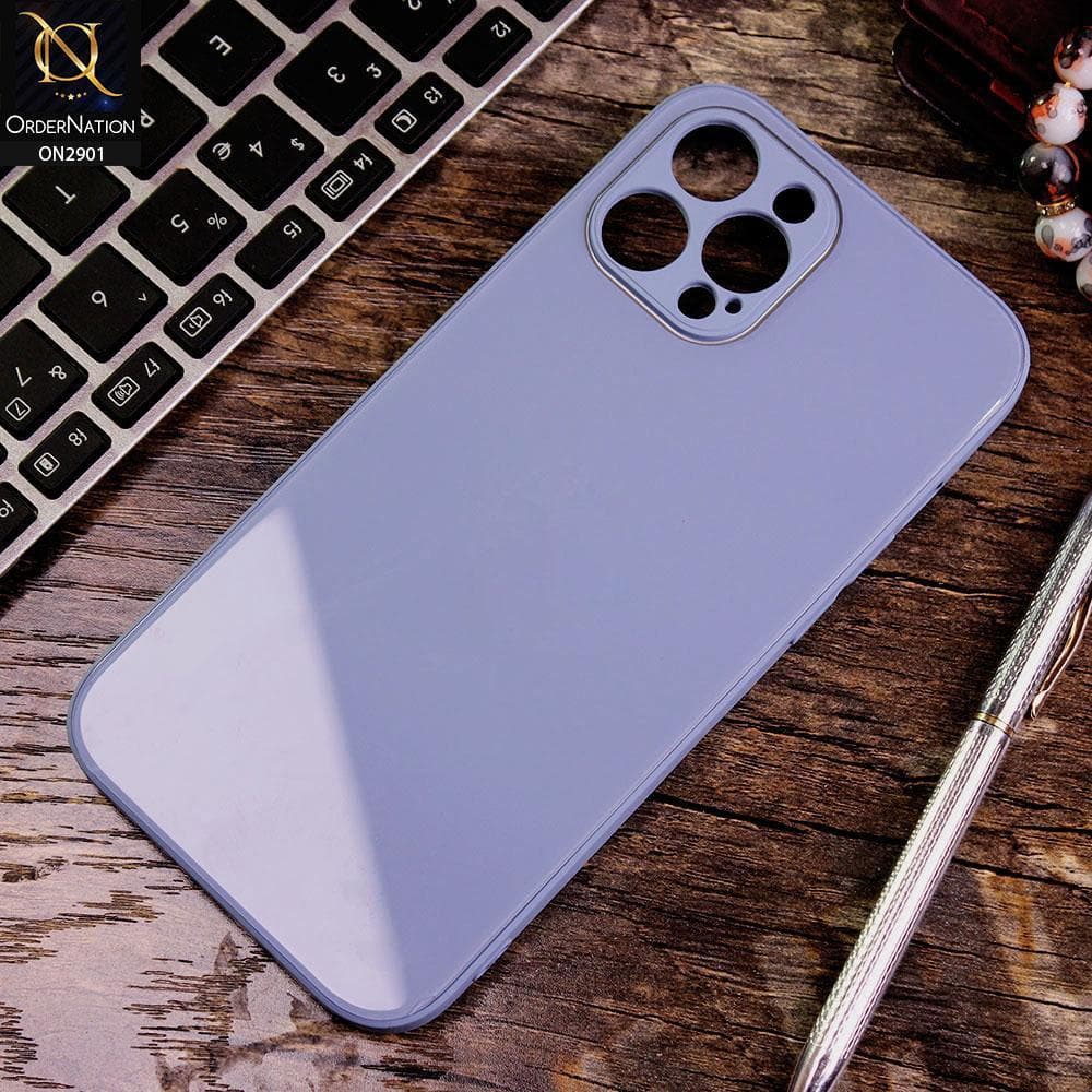 iPhone 13 Pro - Light Blue - New Glossy Shine Soft Borders Camera Protection Back Case