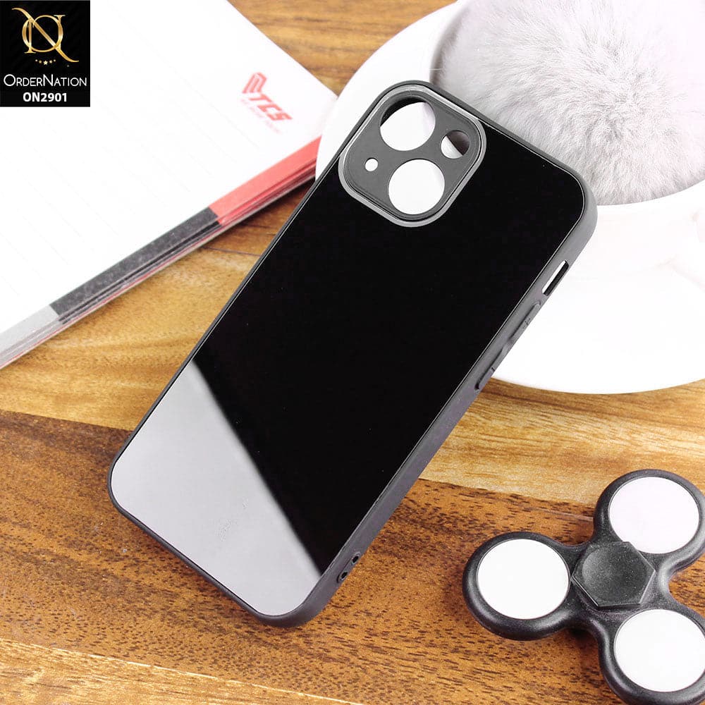 iPhone 13 Cover - Black - New Glossy Shine Soft Borders Camera Protection Back Case
