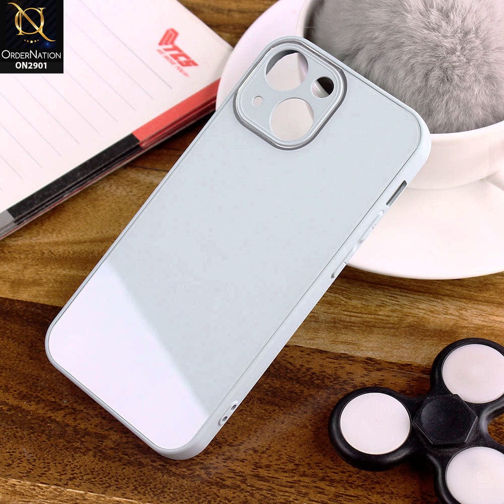 iPhone 13 Mini Cover - Gray - New Glossy Shine Soft Borders Camera Protection Back Case
