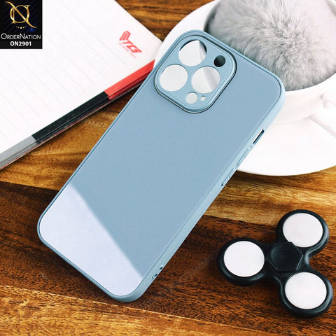 iPhone 13 Pro Cover - Slate Gray - New Glossy Shine Soft Borders Camera Protection Back Case