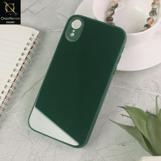 iPhone XR Cover - Dark Green - New Glossy Shine Soft Borders Camera Protection Back Case