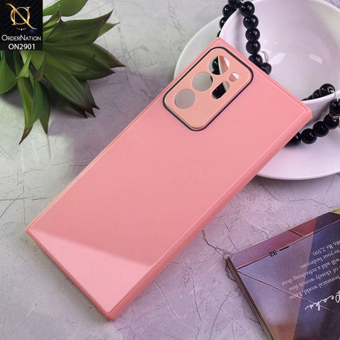 Samsung Galaxy Note 20 Ultra Cover - Peach - New Glossy Shine Soft Border Camera Protection Back Case