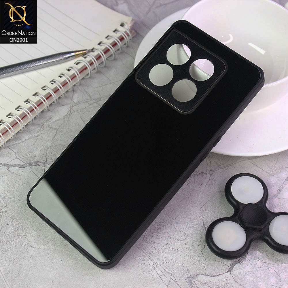OnePlus 10 Pro Cover - Black -  New Glossy Shine Soft Borders Camera Protection Back Case