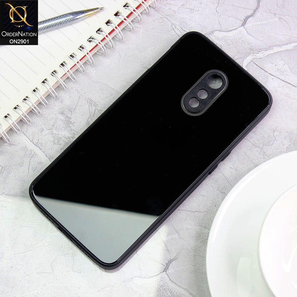 OnePlus 6T Cover - Black - New Glossy Shine Soft Borders Camera Protection Back Case