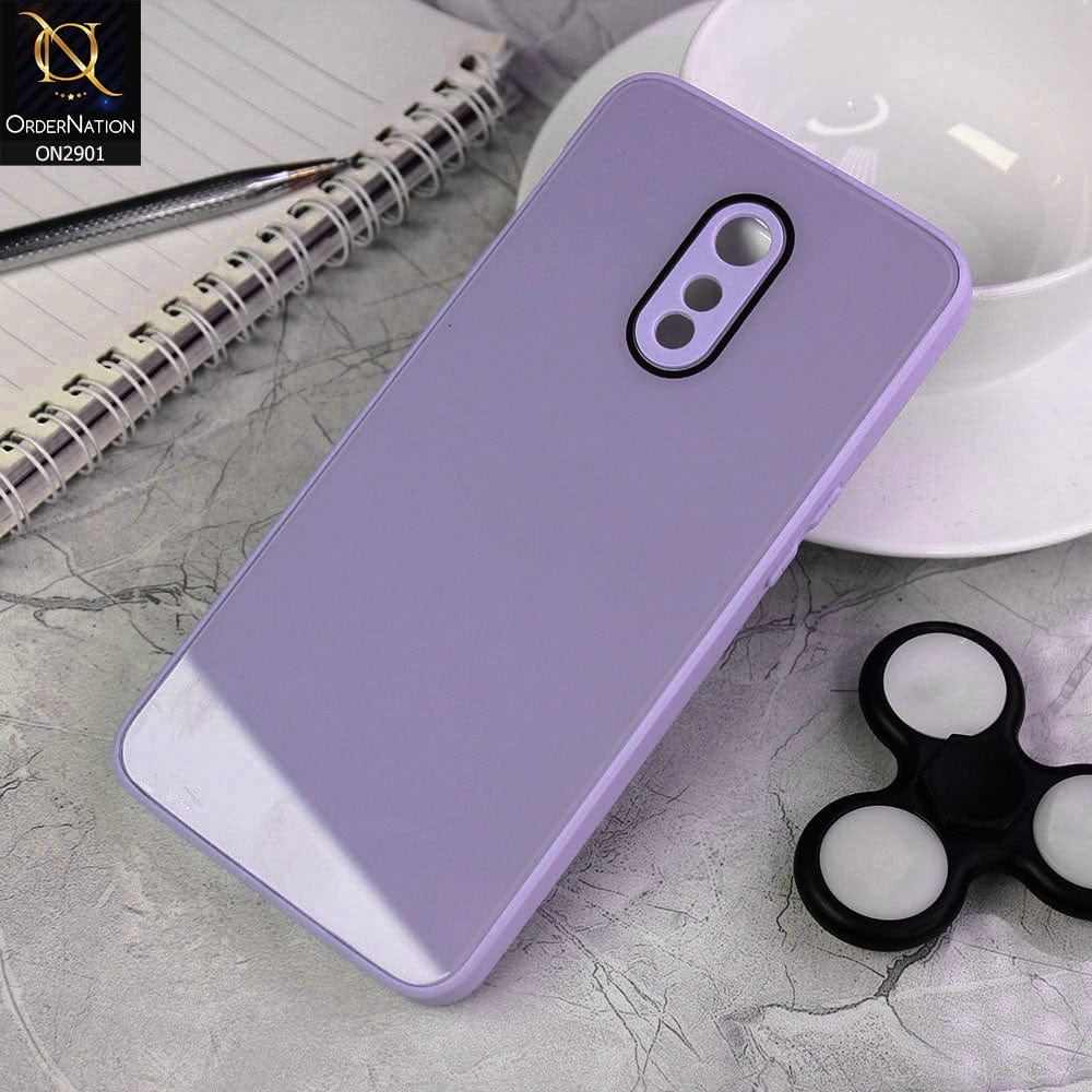 OnePlus 6T Cover - Light Purple -  New Glossy Shine Soft Borders Camera Protection Back Case