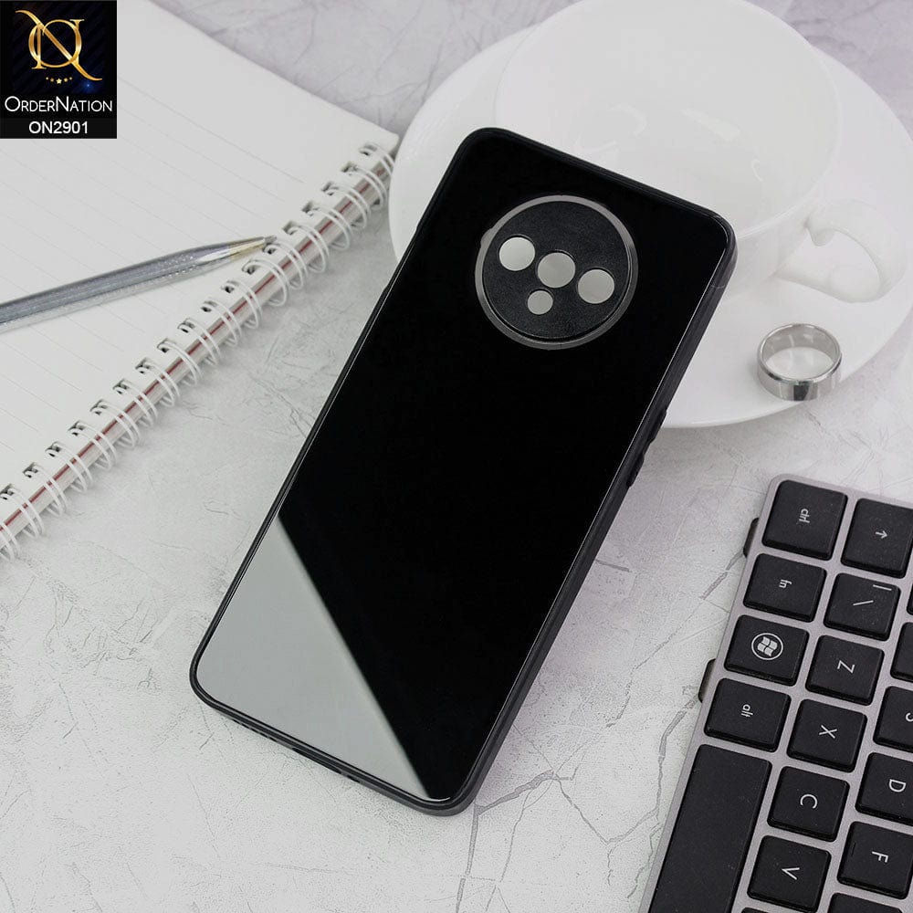 OnePlus 7T Cover - Black - New Glossy Shine Soft Borders Camera Protection Back Case