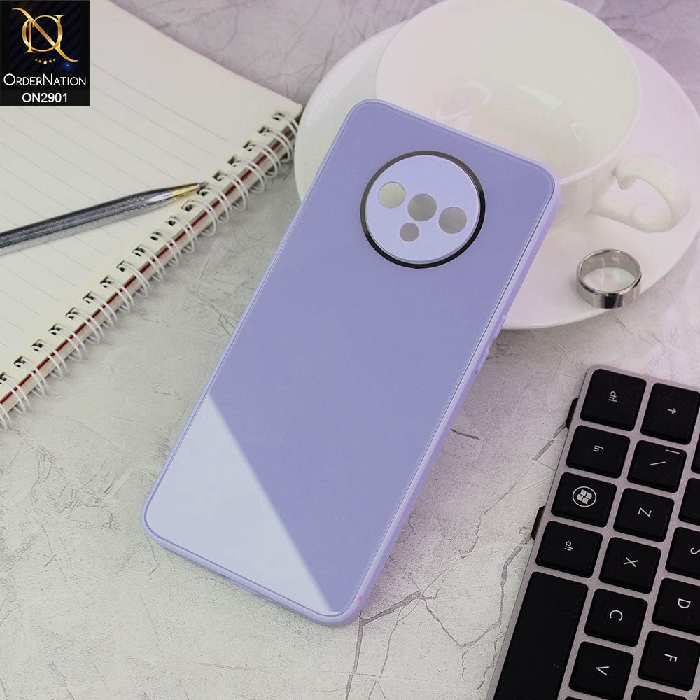 OnePlus 7T Cover - Purple - New Glossy Shine Soft Borders Camera Protection Back Case