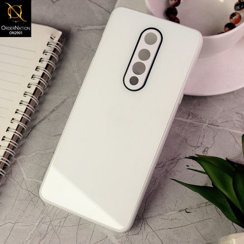 OnePlus 8 4G Cover - White - New Glossy Shine Soft Borders Camera Protection Back Case