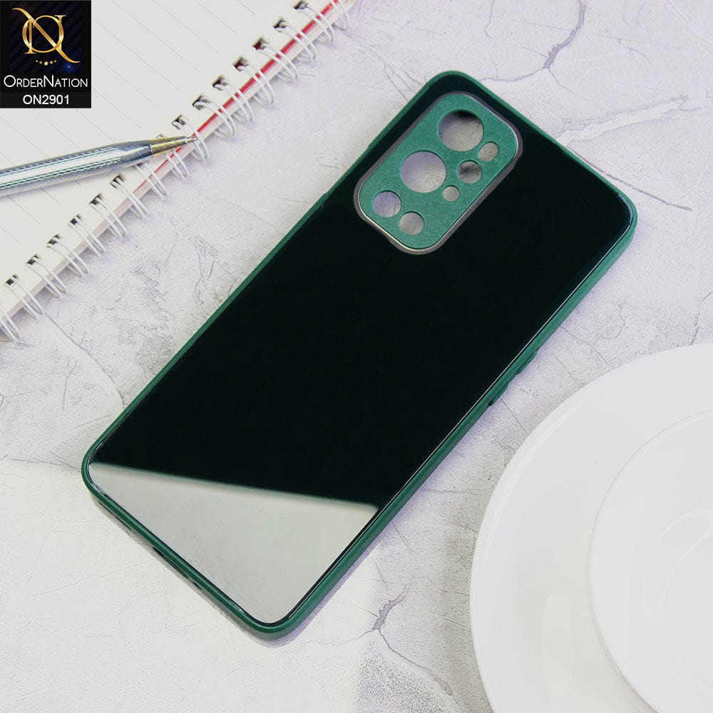OnePlus 9 Pro Cover - Dark Green - New Glossy Shine Soft Borders Camera Protection Back Case