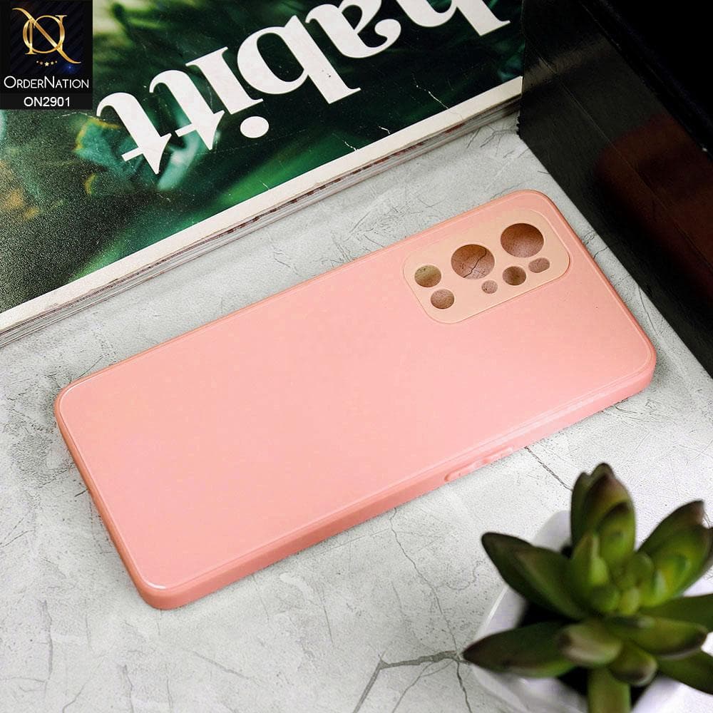 OnePlus 9 Pro Cover - Peach - New Glossy Shine Soft Borders Camera Protection Back Case