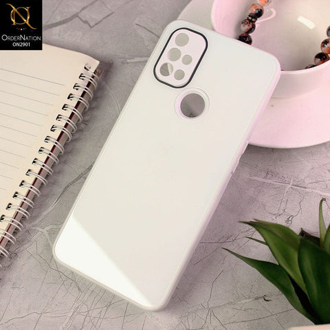 OnePlus Nord N10 Cover - White - New Glossy Shine Soft Borders Camera Protection Back Case