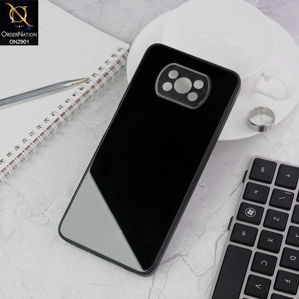 Xiaomi Poco X3 Cover - Black - New Glossy Shine Soft Borders Camera Protection Back Case