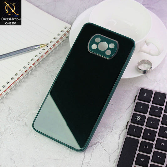 Xiaomi Poco X3 Pro Cover - Dark Green - New Glossy Shine Soft Borders Camera Protection Back Case