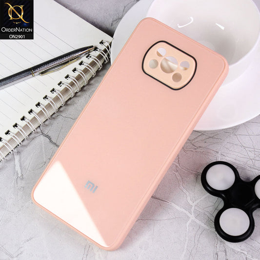 Xiaomi Poco X3 Cover - Peach - New Glossy Shine Soft Borders Camera Protection Back Case