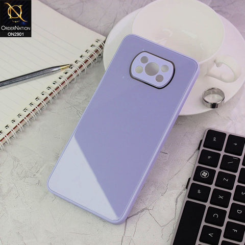 Xiaomi Poco X3 Cover - Purple - New Glossy Shine Soft Borders Camera Protection Back Case