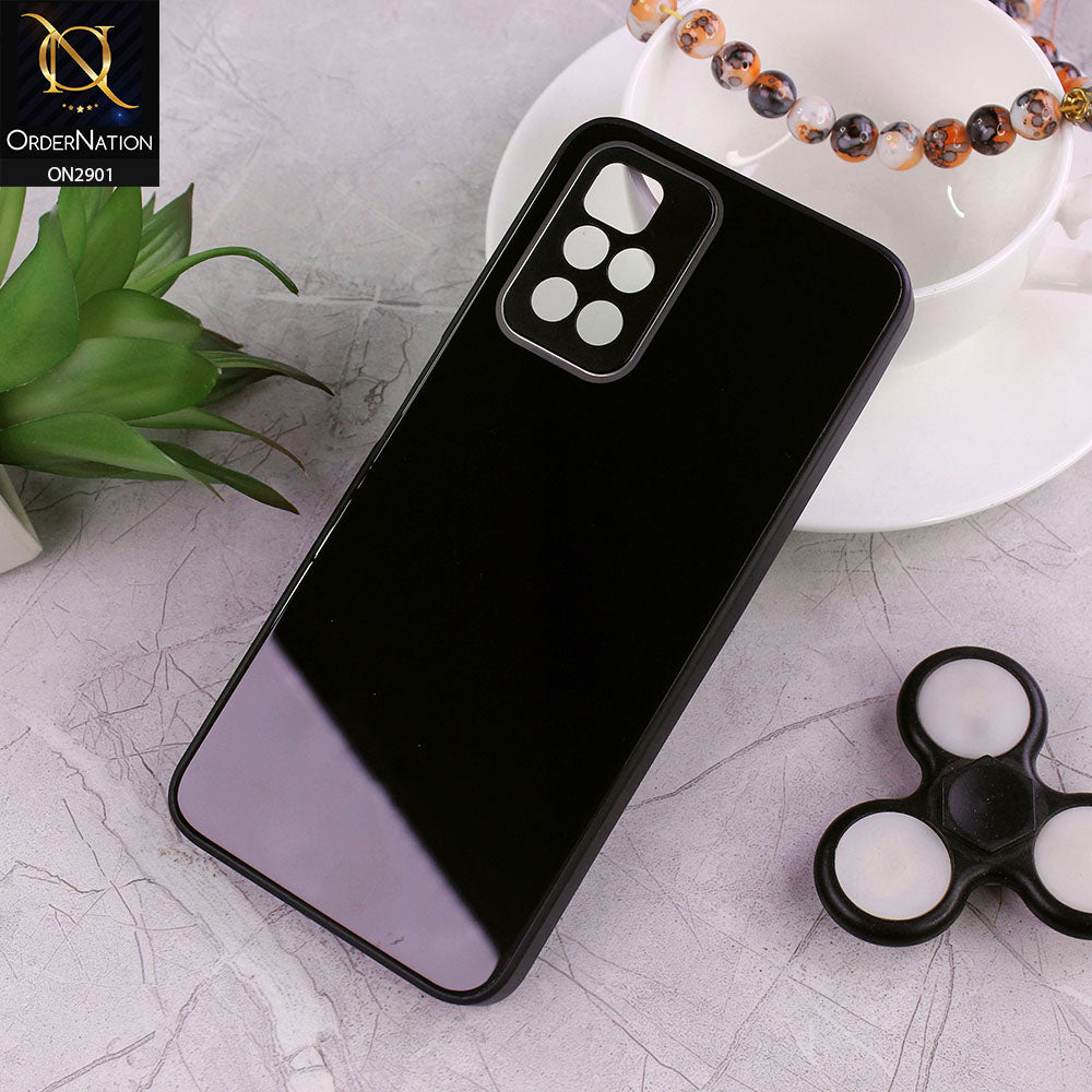 Xiaomi Redmi 10 Cover - Black - New Glossy Shine Soft Borders Camera Protection Back Case