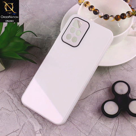 Xiaomi Redmi 10 Cover - White - New Glossy Shine Soft Borders Camera Protection Back Case