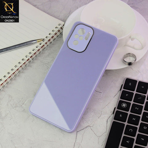 Xiaomi Redmi Note 10 4G Cover - Purple - New Glossy Shine Soft Borders Camera Protection Back Case