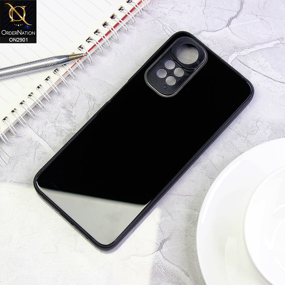 Xiaomi Redmi Note 11 Cover - Black - New Glossy Shine Soft Borders Camera Protection Back Case