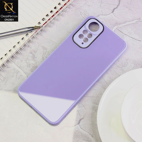Xiaomi Redmi Note 11 Cover - Purple - New Glossy Shine Soft Borders Camera Protection Back Case