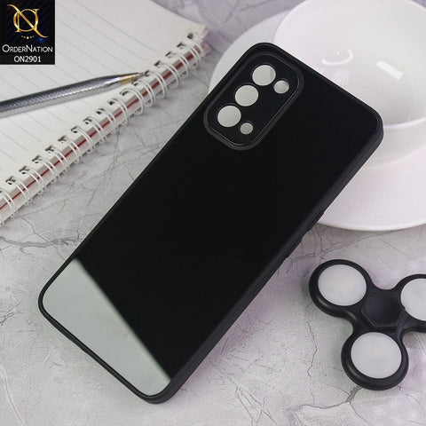 Oppo Find X3 Lite Cover - Black -  New Glossy Shine Soft Borders Camera Protection Back Case