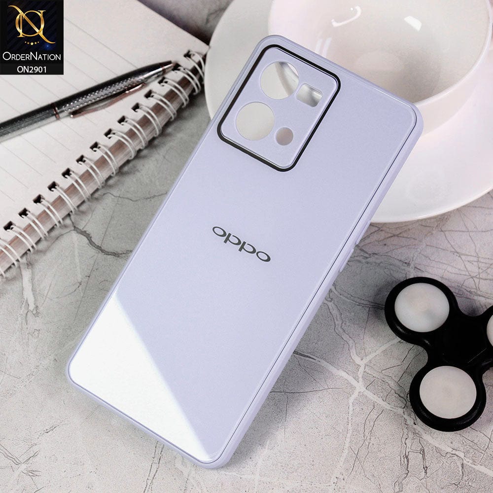 Oppo Reno 74 Oppo Reno 7 4G Cover - Purple - New Glossy Shine Soft Borders Camera P ...