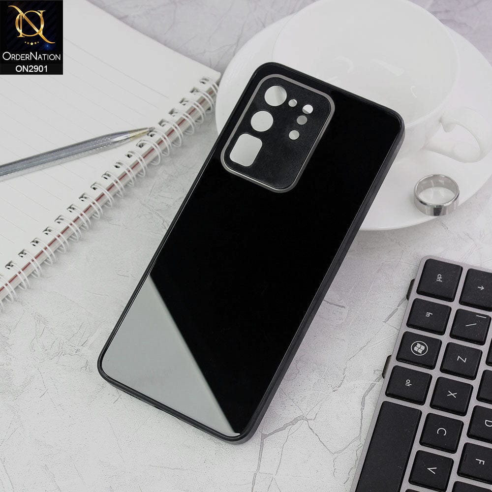 Samsung Galaxy S20 Ultra Cover - Black - New Glossy Shine Soft Borders Camera Protection Back Case