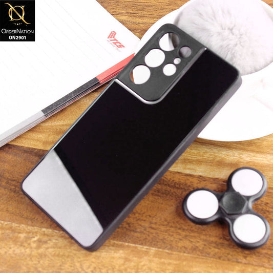 Samsung Galaxy S21 Ultra 5G Cover - Black - New Glossy Shine Soft Borders Camera Protection Back Case