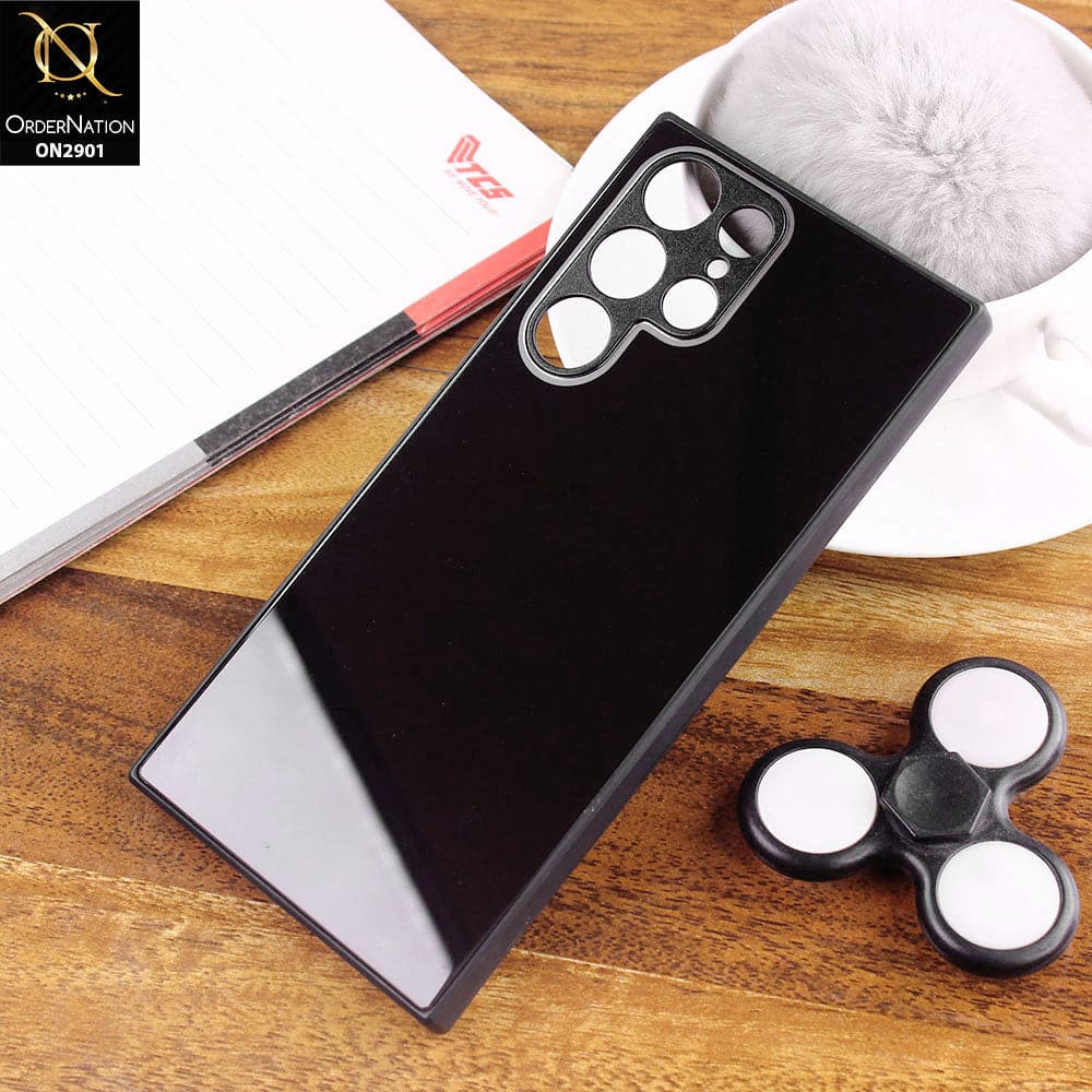 Samsung Galaxy S22 Ultra 5G Cover - Black - New Glossy Shine Soft Borders Camera Protection Back Case