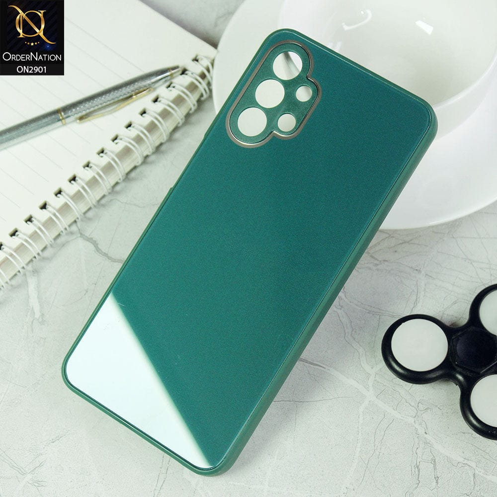 Samsung Galaxy A13 Cover - Green - New Glossy Shine Soft Borders Camera Protection Back Case