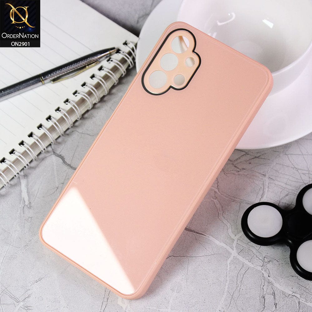 Samsung Galaxy A13 Cover - Peach - New Glossy Shine Soft Borders Camera Protection Back Case