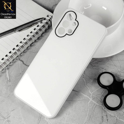 Samsung Galaxy A13 Cover - White - New Glossy Shine Soft Borders Camera Protection Back Case