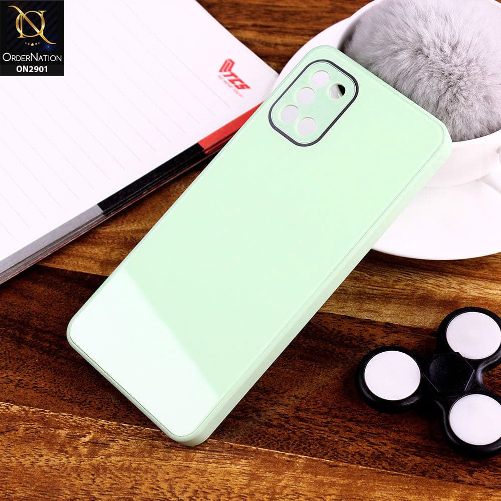 Samsung Galaxy A31 Cover - Light Green - New Glossy Shine Soft Borders Camera Protection Back Case