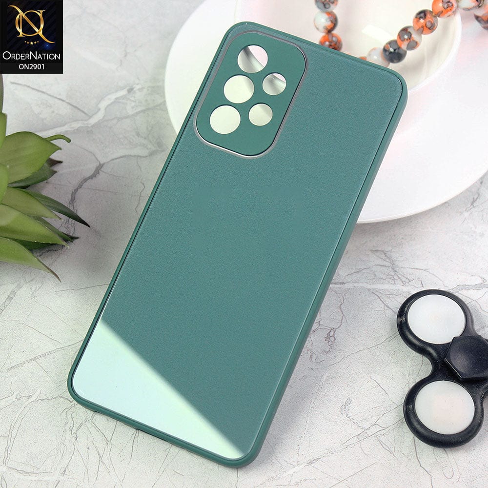 Samsung Galaxy A33 5G Cover - Green - New Glossy Shine Soft Borders Camera Protection Back Case