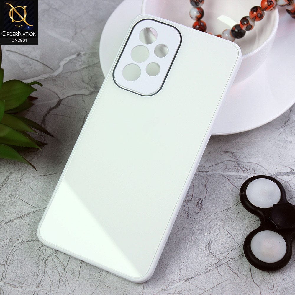 Samsung Galaxy A33 5G Cover - White - New Glossy Shine Soft Borders Camera Protection Back Case