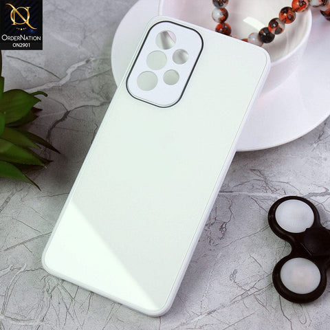 Samsung Galaxy A33 5G Cover - White - New Glossy Shine Soft Borders Camera Protection Back Case