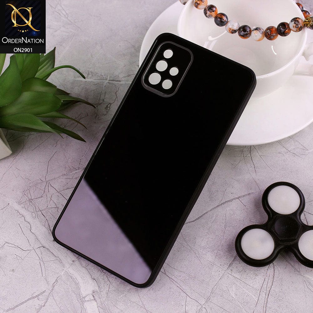 Samsung Galaxy A51 Cover - Black - New Glossy Shine Soft Borders Camera Protection Back Case