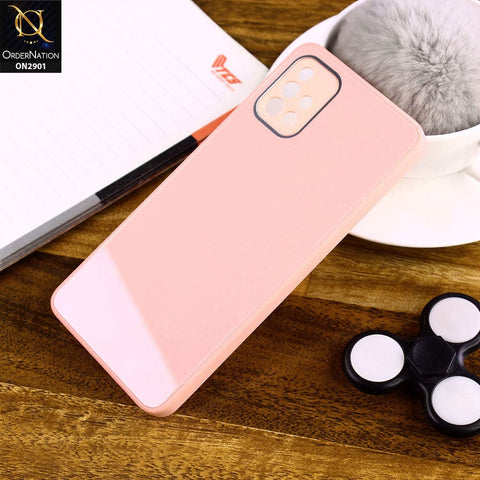 Samsung Galaxy A51 Cover - peach - New Glossy Shine Soft Borders Camera Protection Back Case