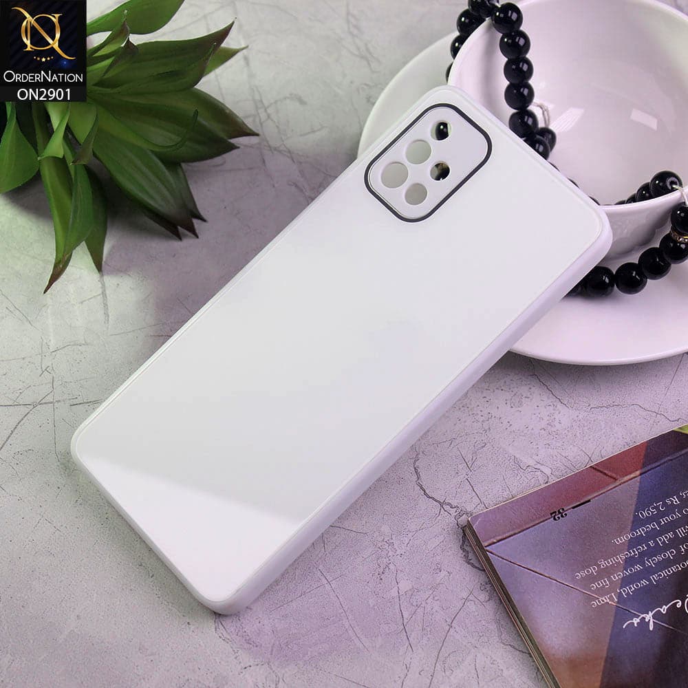 Samsung Galaxy A71 Cover - White - New Glossy Shine Soft Borders Camera Protection Back Case