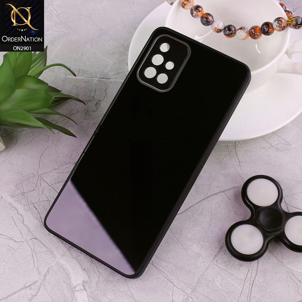Samsung Galaxy A71 Cover - Black - New Glossy Shine Soft Borders Camera Protection Back Case