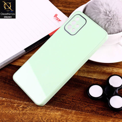 Samsung Galaxy A71 Cover - Light Green - New Glossy Shine Soft Borders Camera Protection Back Case