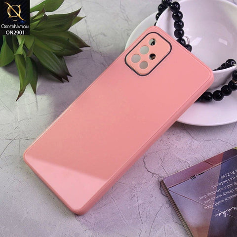 Samsung Galaxy A71 Cover - Peach - New Glossy Shine Soft Border Camera Protection Back Case