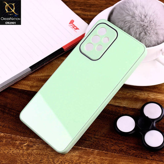 Samsung Galaxy A72 Cover - Light Green - New Glossy Shine Soft Borders Camera Protection Back Case