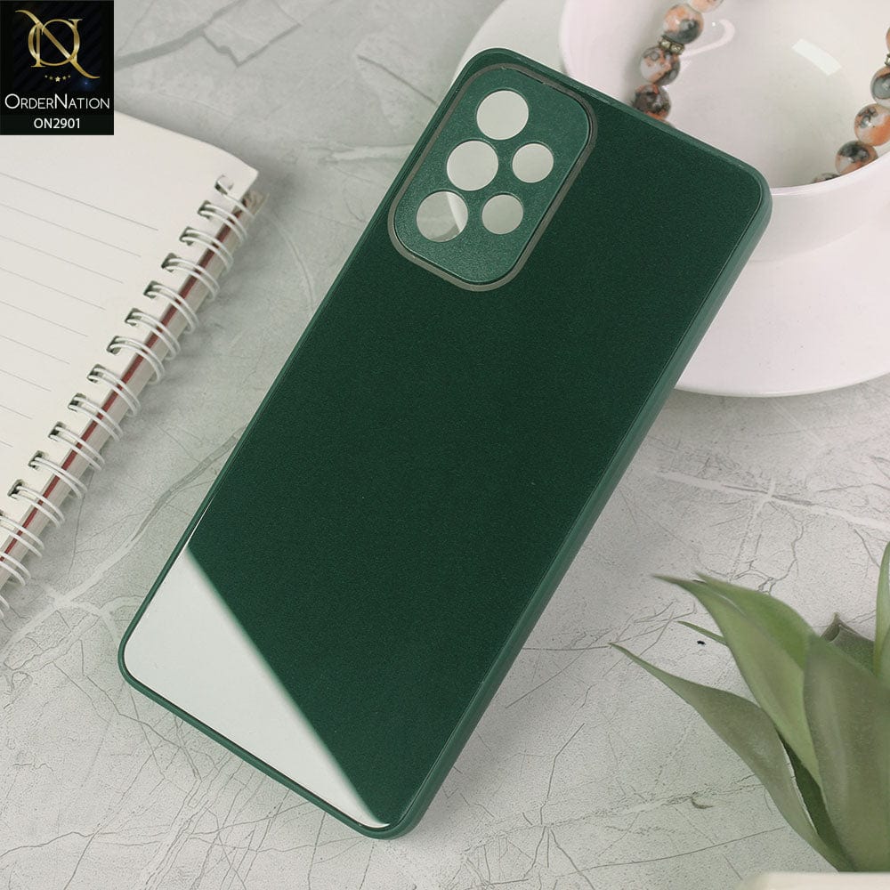 Samsung Galaxy A73 5G Cover - Dark Green - New Glossy Shine Soft Borders Camera Protection Back Case