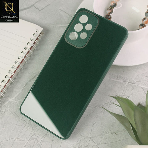 Samsung Galaxy A73 5G Cover - Dark Green - New Glossy Shine Soft Borders Camera Protection Back Case