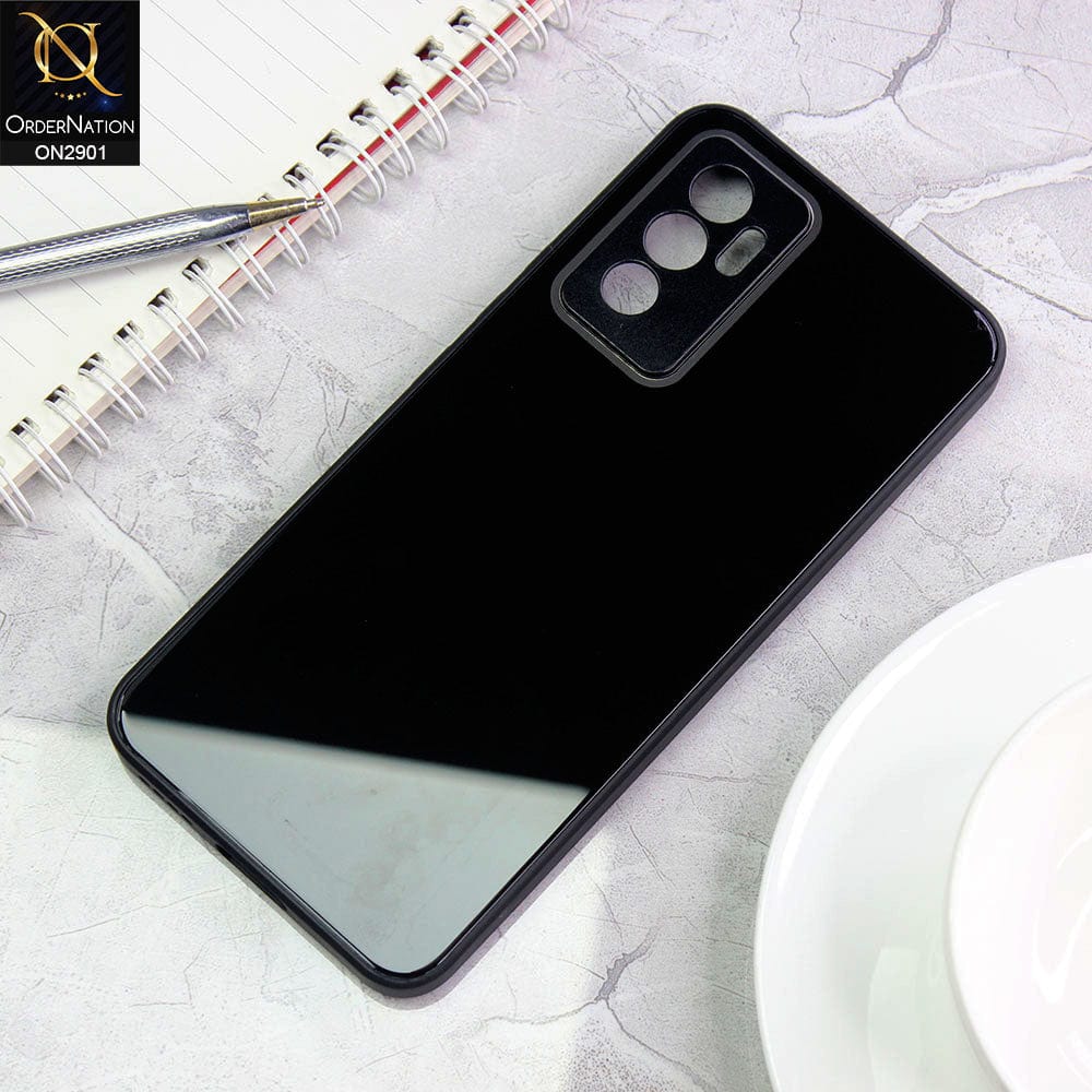 Vivo S10e Cover - Black - New Glossy Shine Soft Borders Camera Protection Back Case