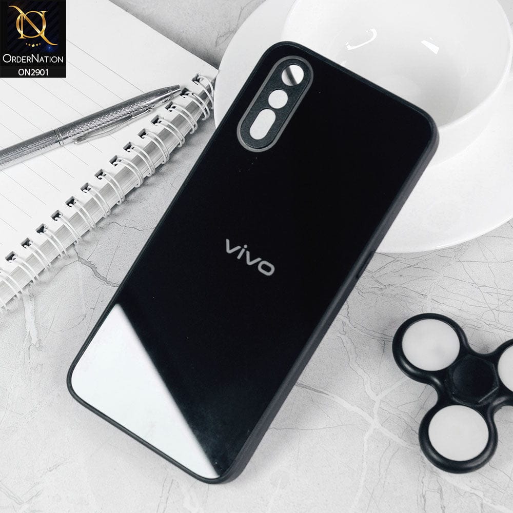Vivo S1 Cover - Black - New Glossy Shine Soft Borders Camera Protection Back Case