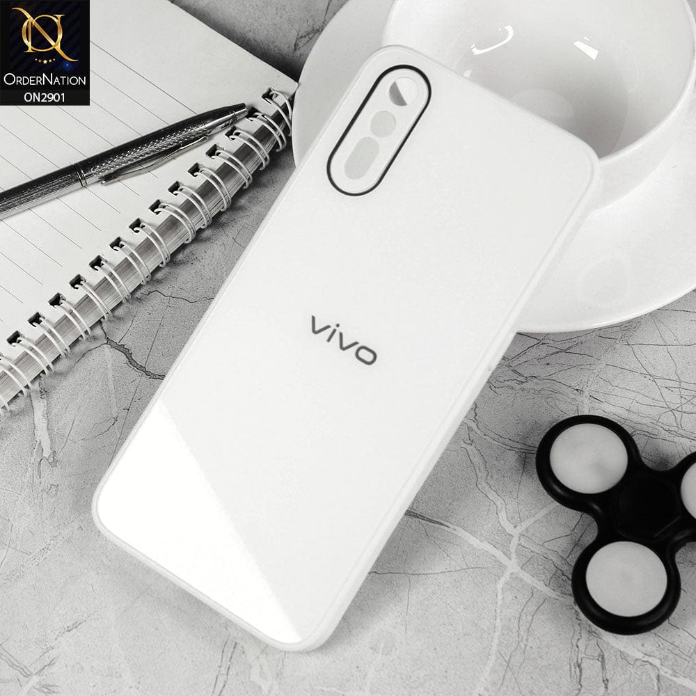 Vivo S1 Cover - White - New Glossy Shine Soft Borders Camera Protection Back Case